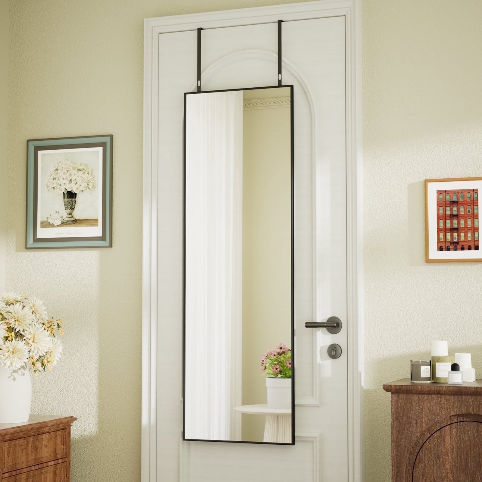 Beautypeak 48X 14 Full Length Door Mirror Hanging Wa
