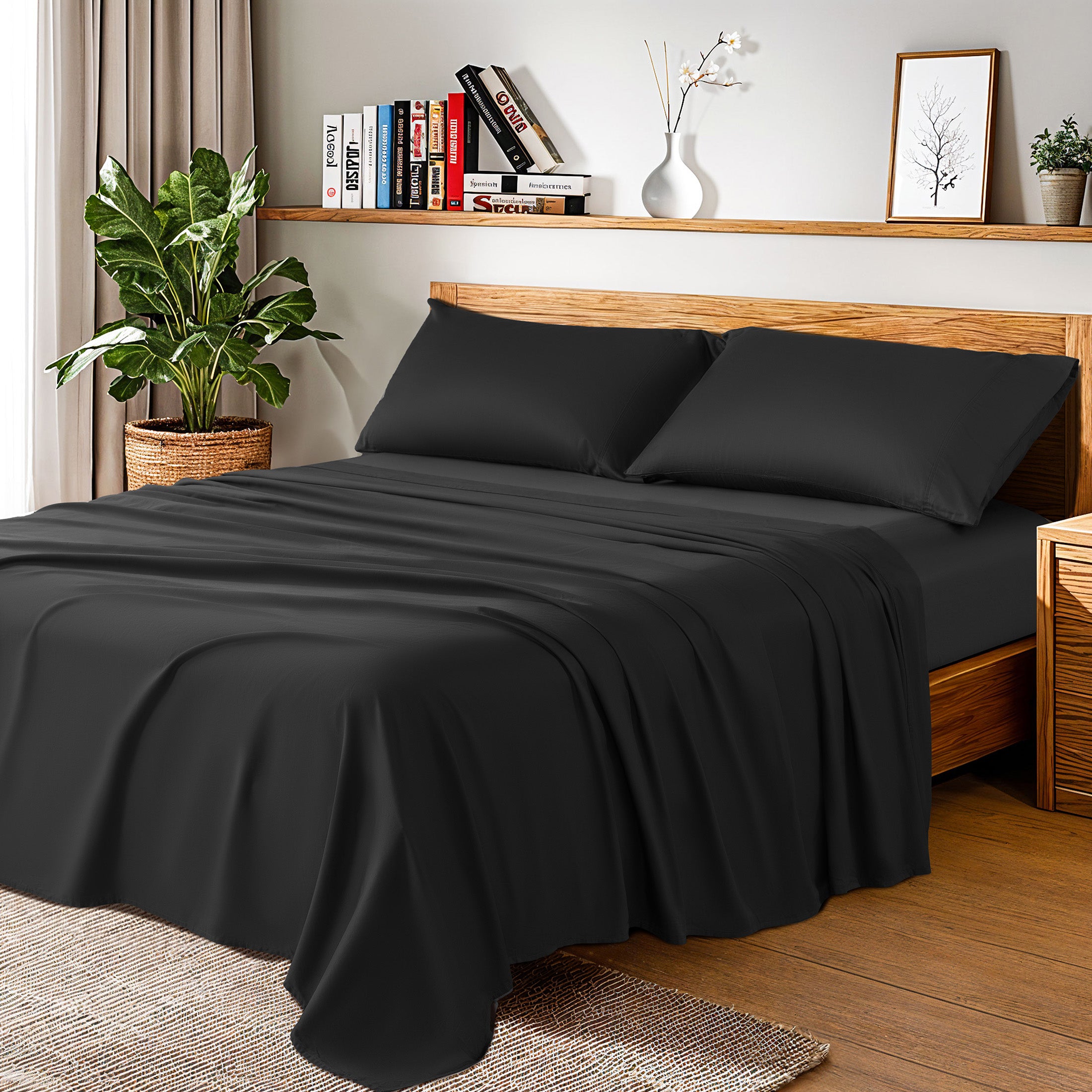 Baauye 100 Cotton Sheet Set 1000 Thread Count Durabl