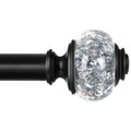 KAMANINA 7/8" Adjustable Single Curtain Rod with Tra