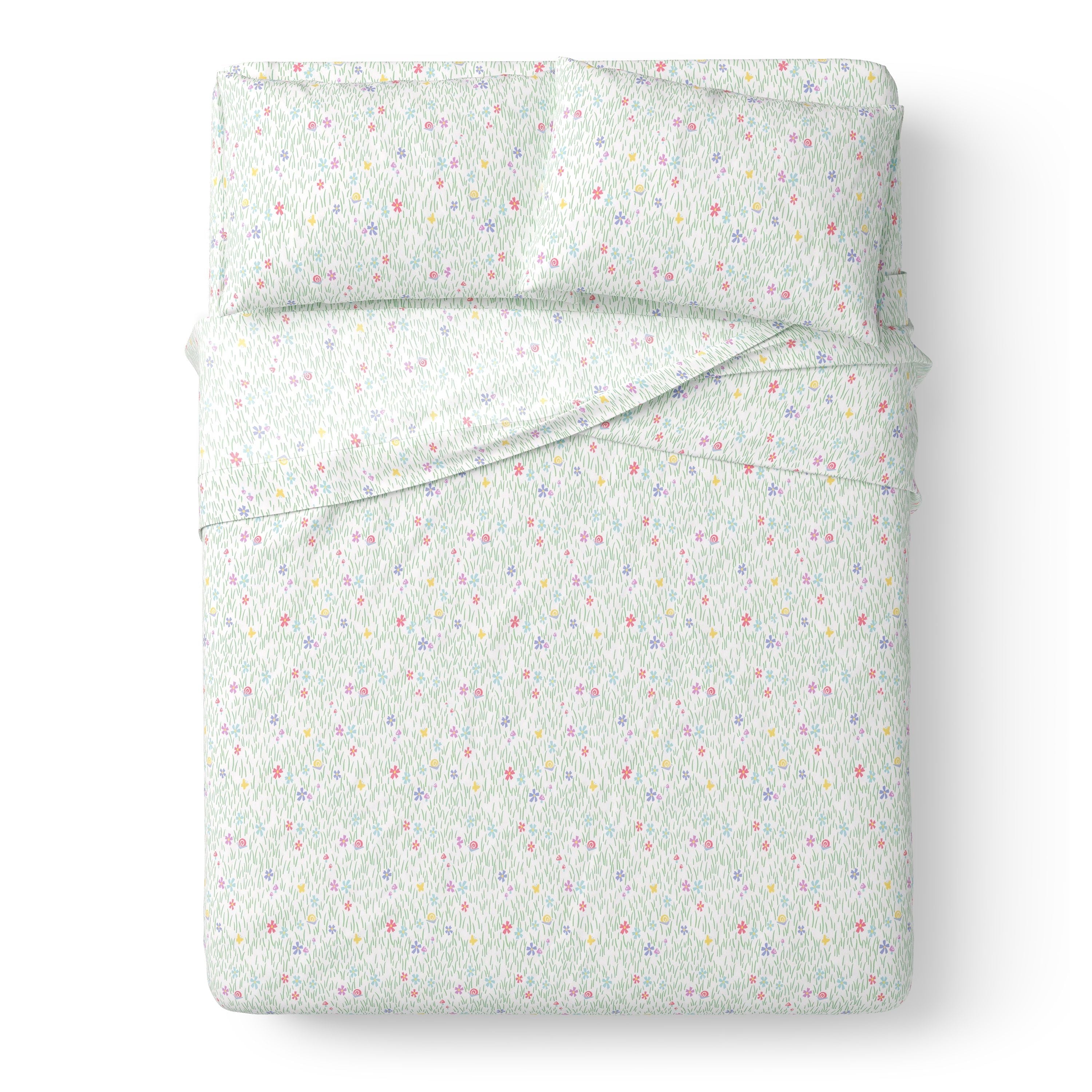Mainstays Kids 100% Cotton Percale Bed Sheet Set
