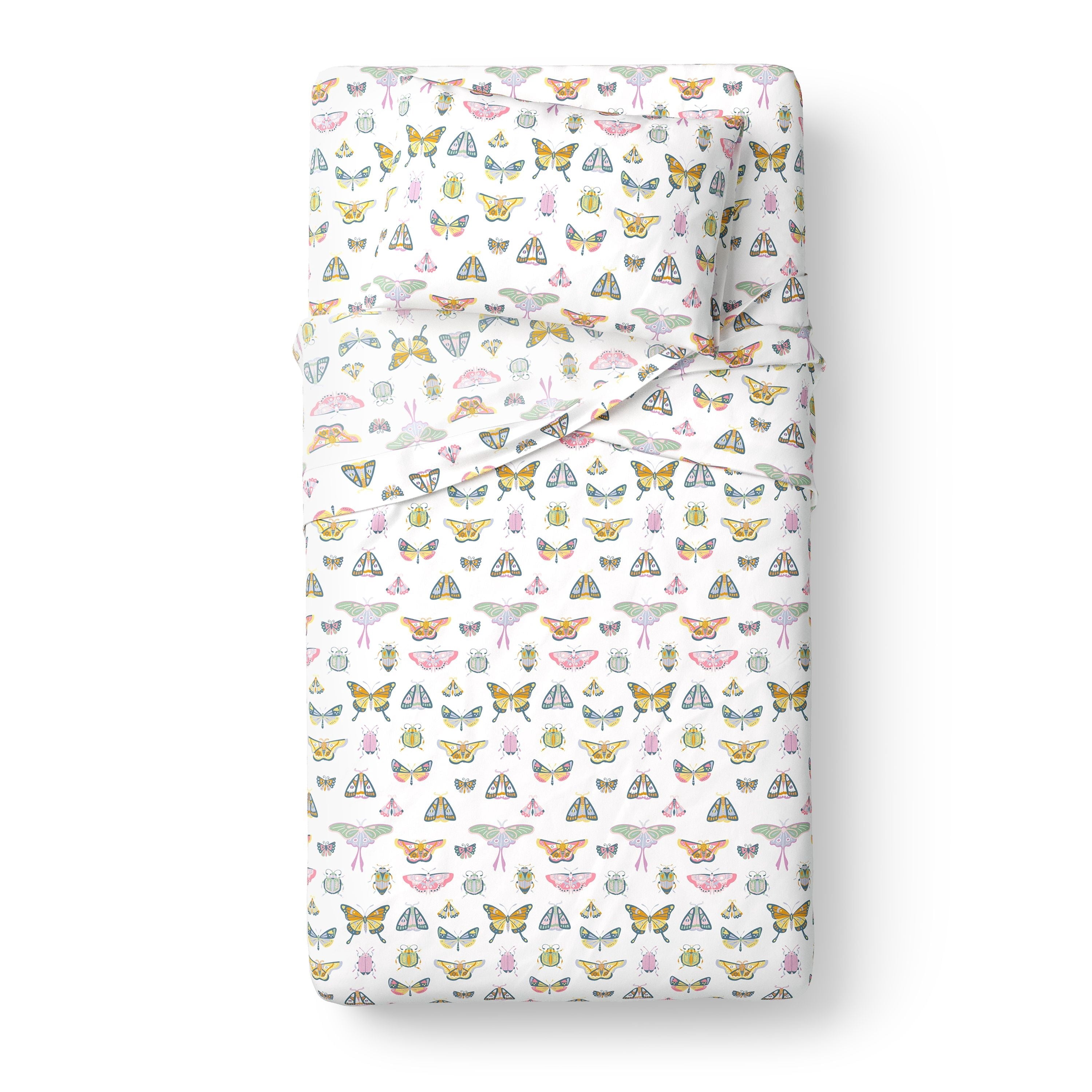 Mainstays Kids 100% Cotton Percale Bed Sheet Set