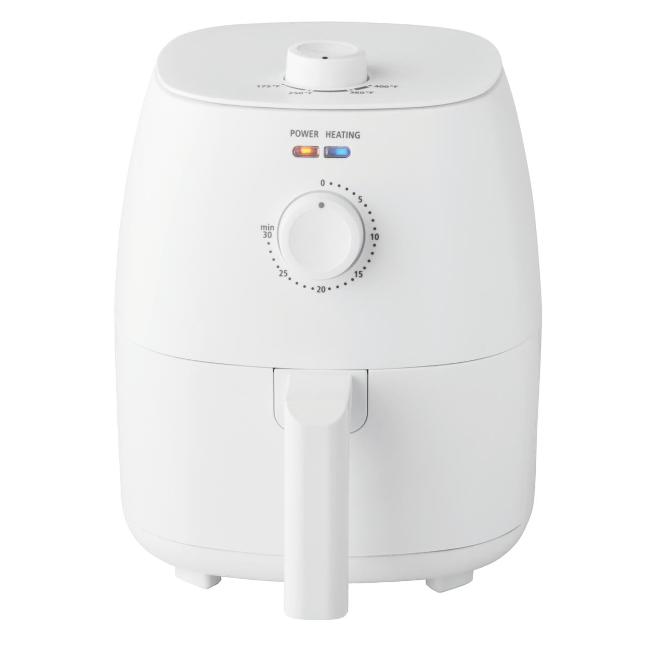 June Mainstays 2.2 Qt Air Fryer in Arctic Black with Non-Stick Basket