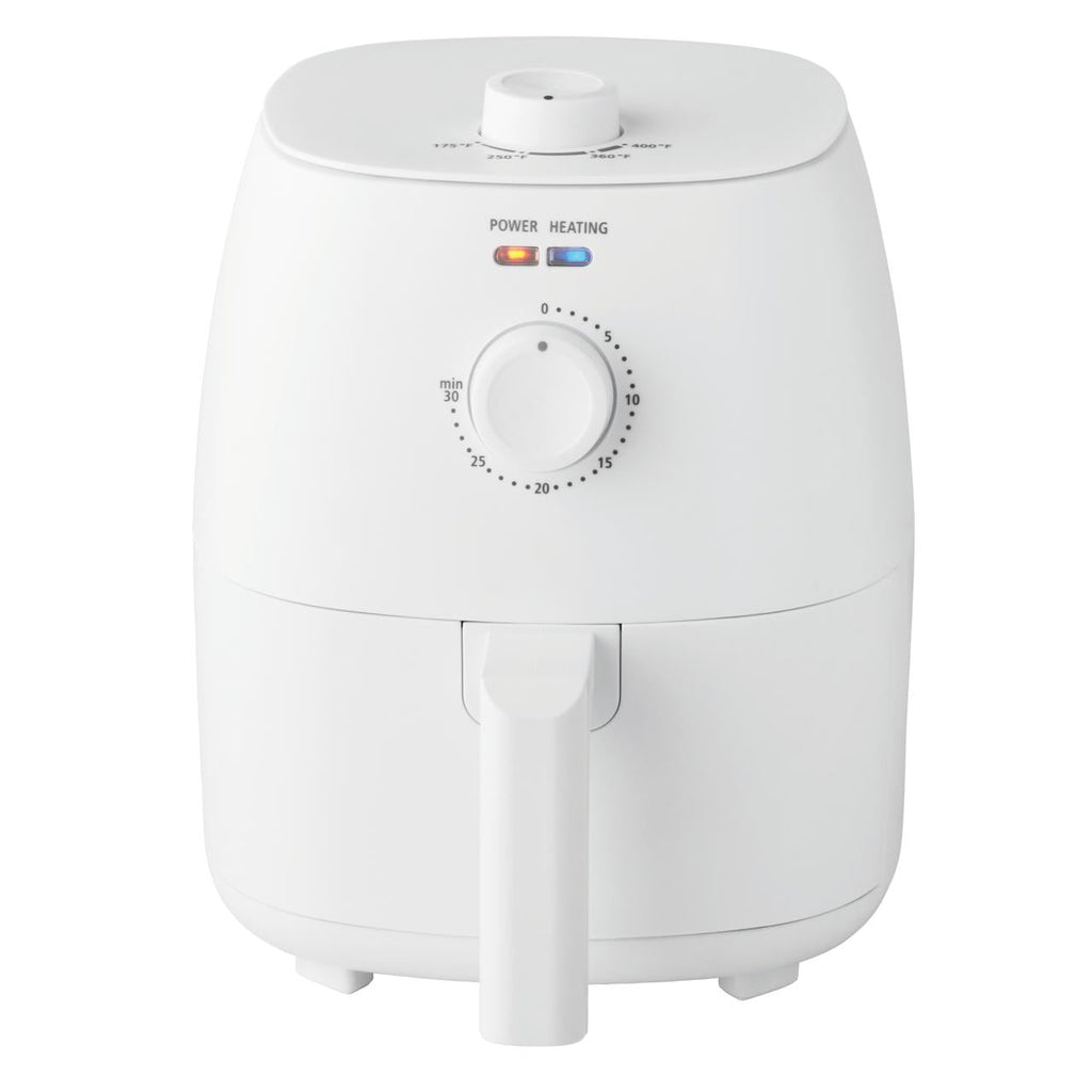 June Mainstays 2.2 Qt Air Fryer in Arctic Black with Non-Stick Basket