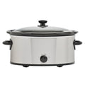 June Mainstays 6 Quart Oval Slow Cooker With Stainless Steel Finish And Glass Lid