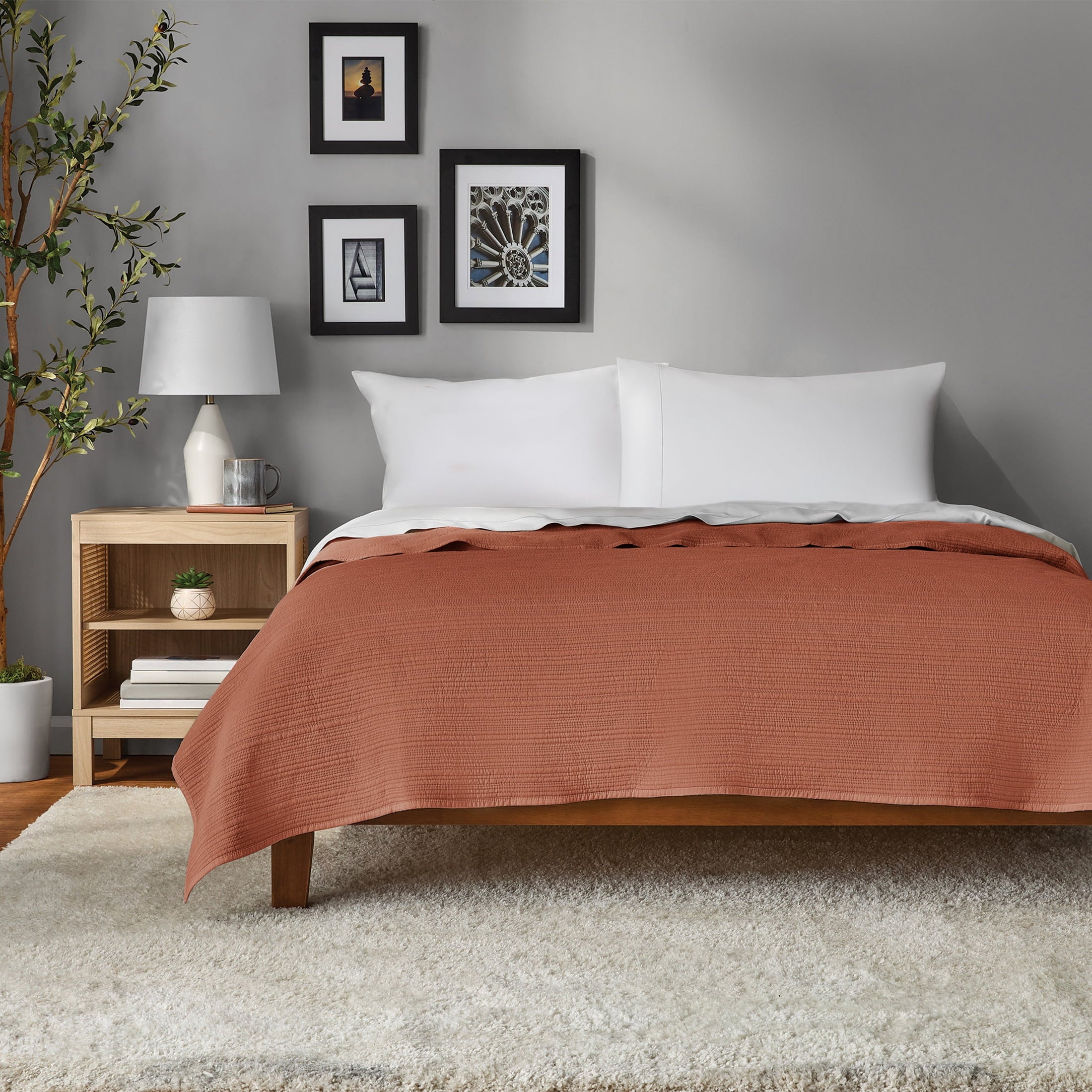 Mainstays Garment Washed Stripe Quilt
