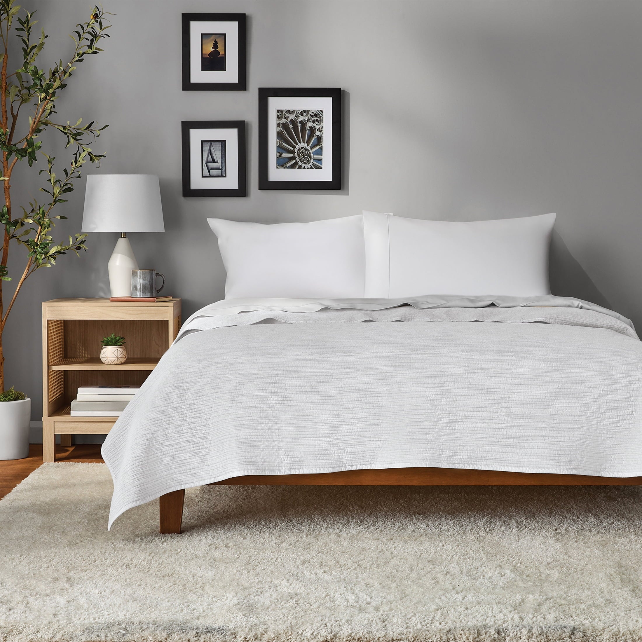 Mainstays Garment Washed Stripe Quilt