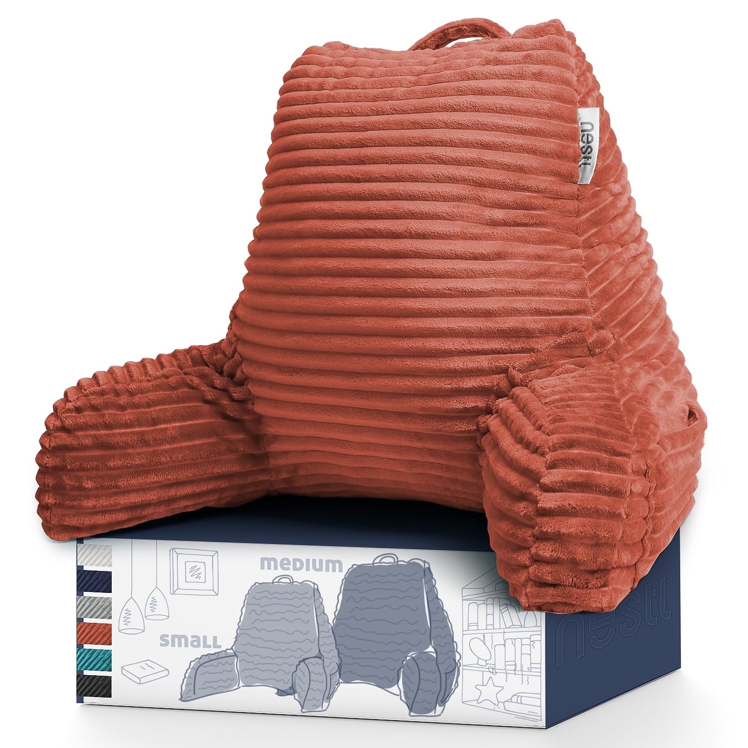 Nestl Backrest Reading Pillow Back Support Pillow Wi