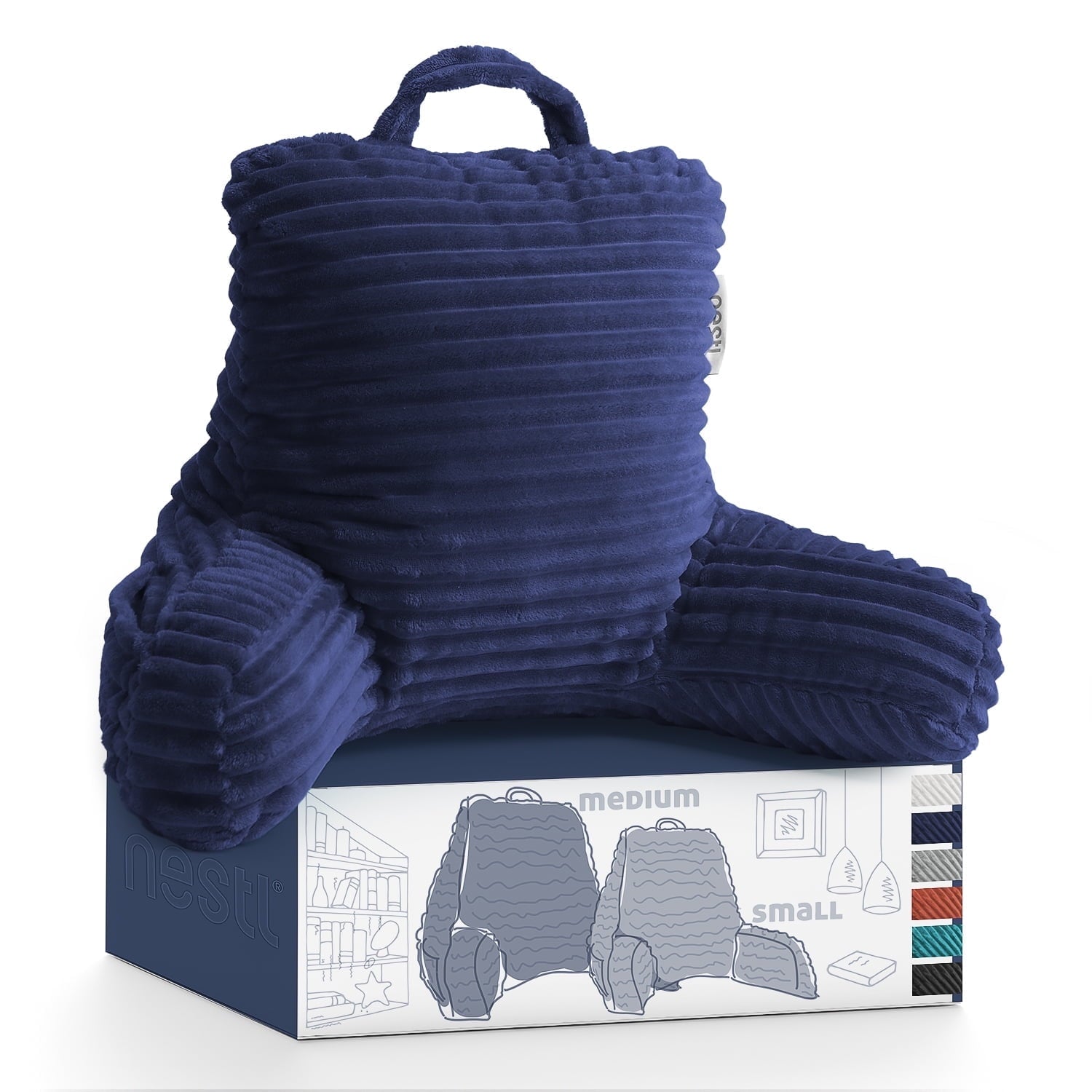 Nestl Backrest Reading Pillow Back Support Pillow Wi