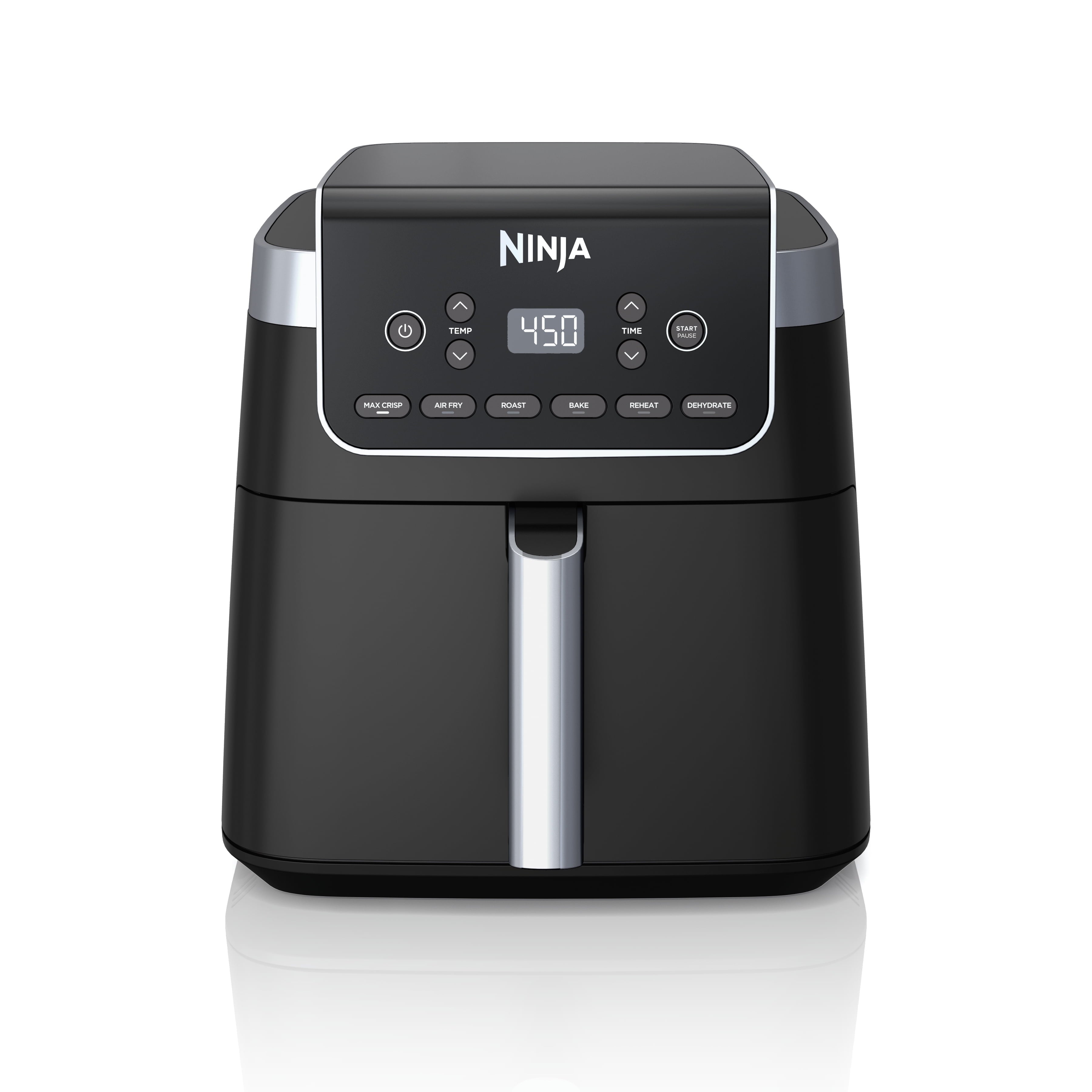 Ninja, Air Fryer, Pro XL 6-in-1 1750 Watts 6.5 Quart Max Crisp Technology Nonstick Basket AF181, Digital Display, Non-Stick, Removable Basket, Automatic Shut-Off, Black