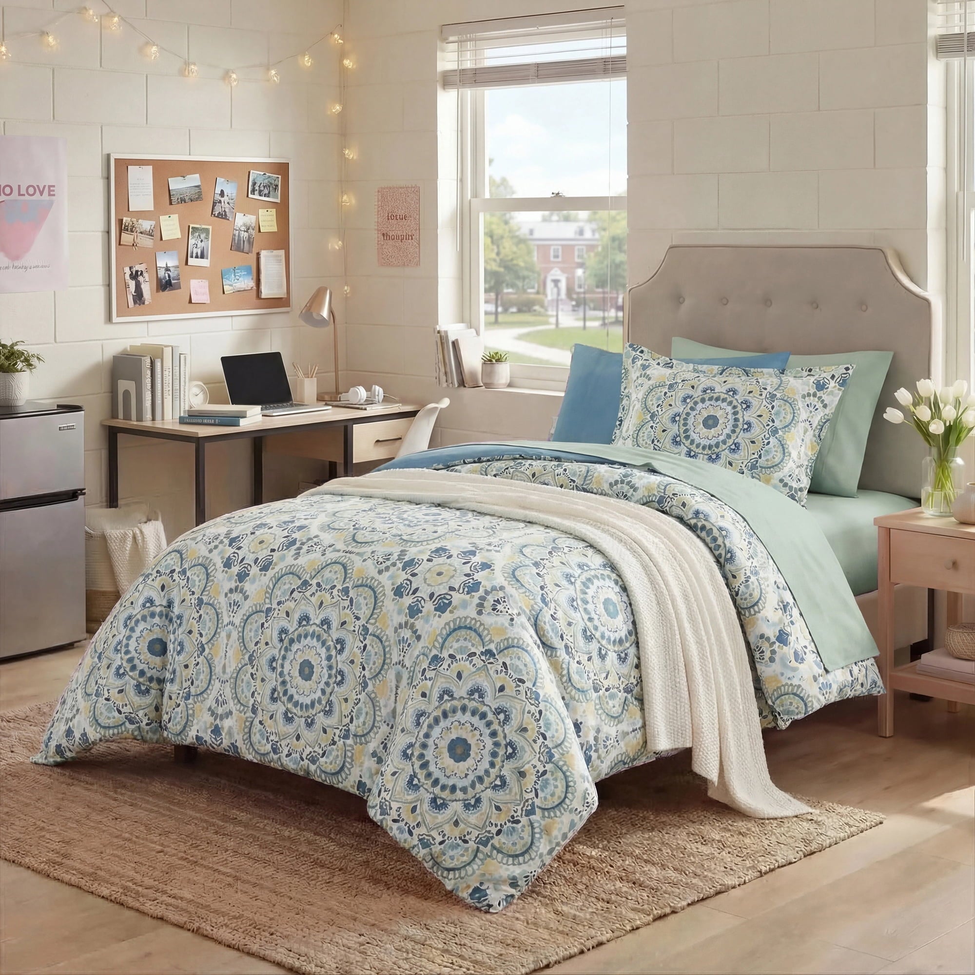Regency Heights Queen Size Comforter Set 9 Piece Bed