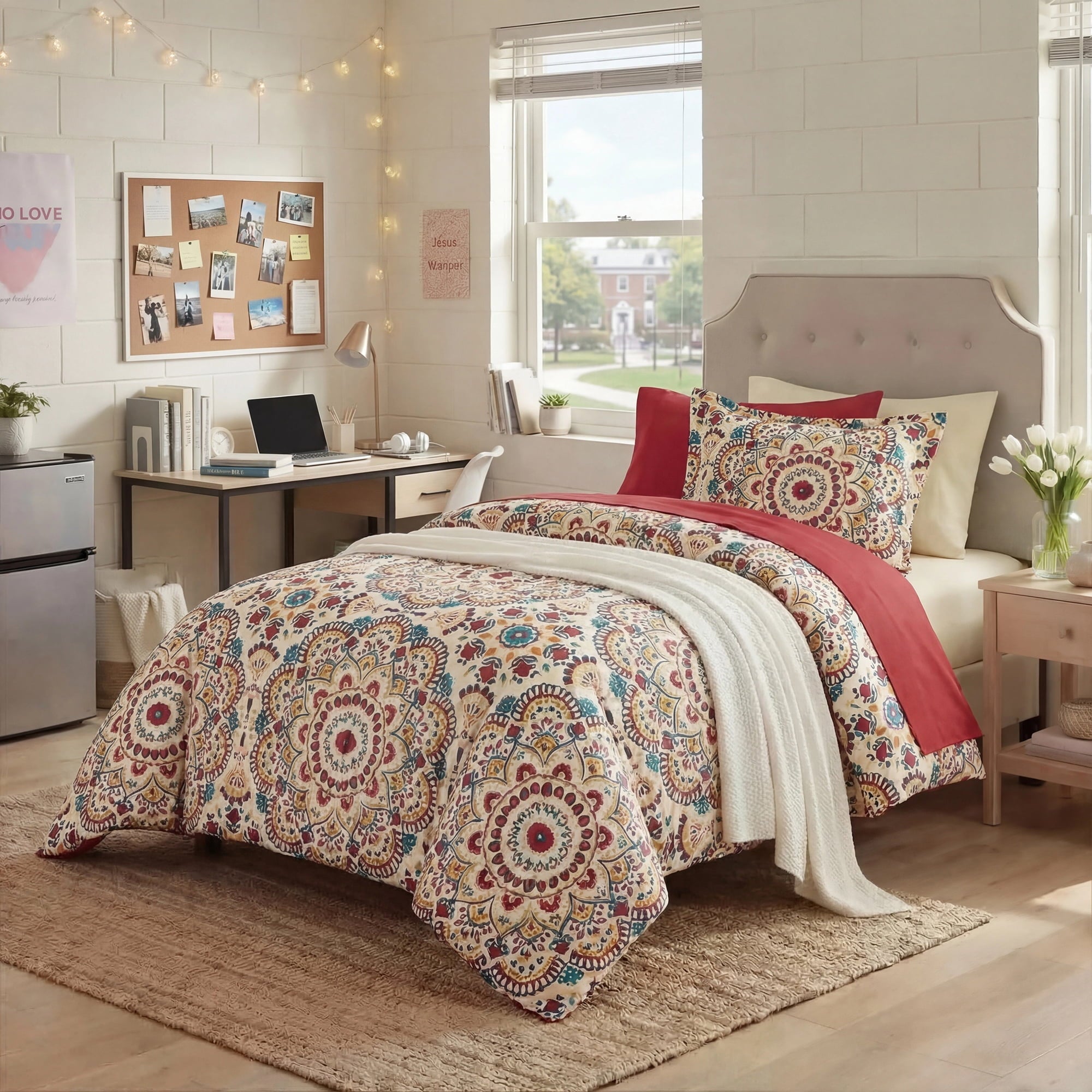 Regency Heights Queen Size Comforter Set 9 Piece Bed