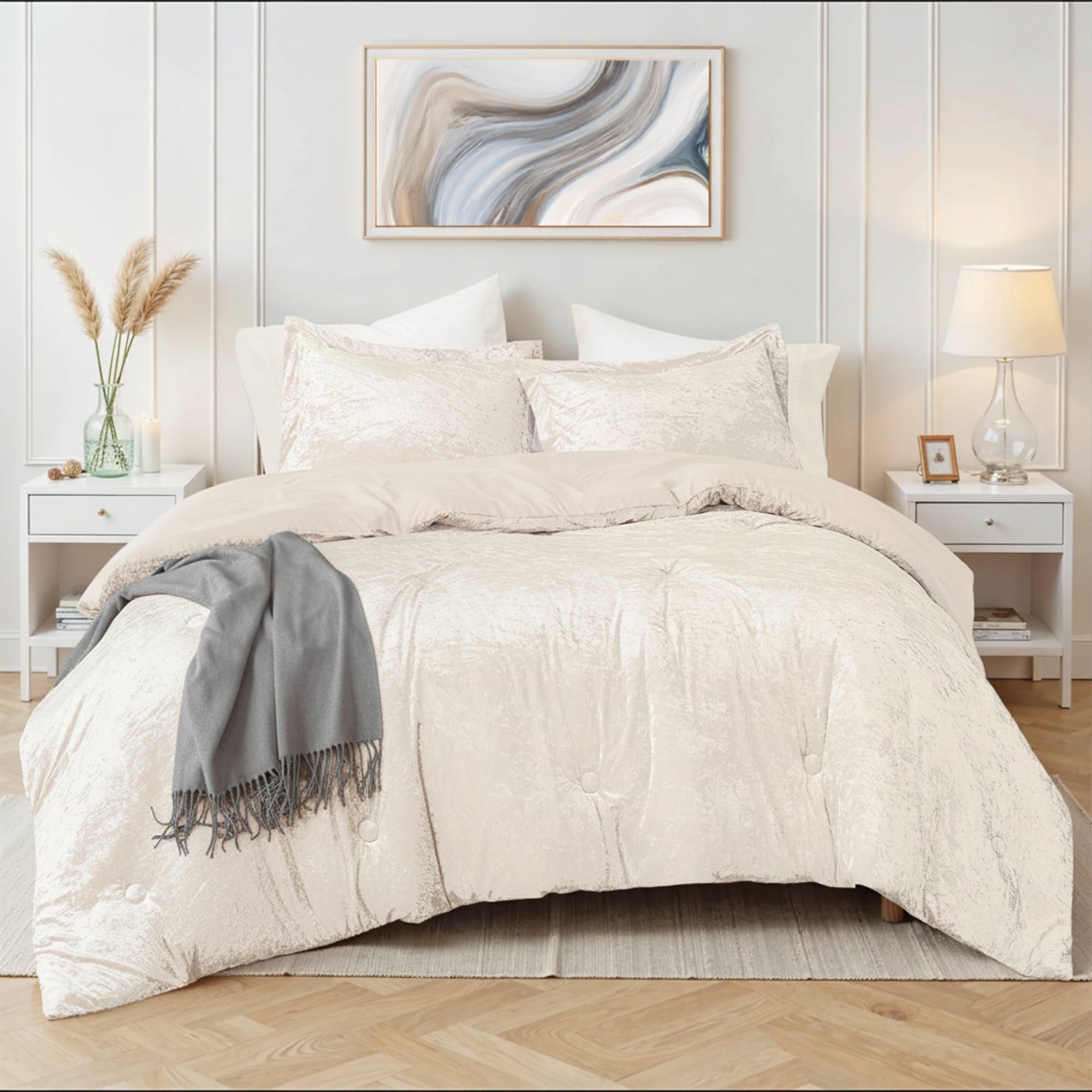 Regency Heights Fullqueen Cozy Velvet Comforter Sets
