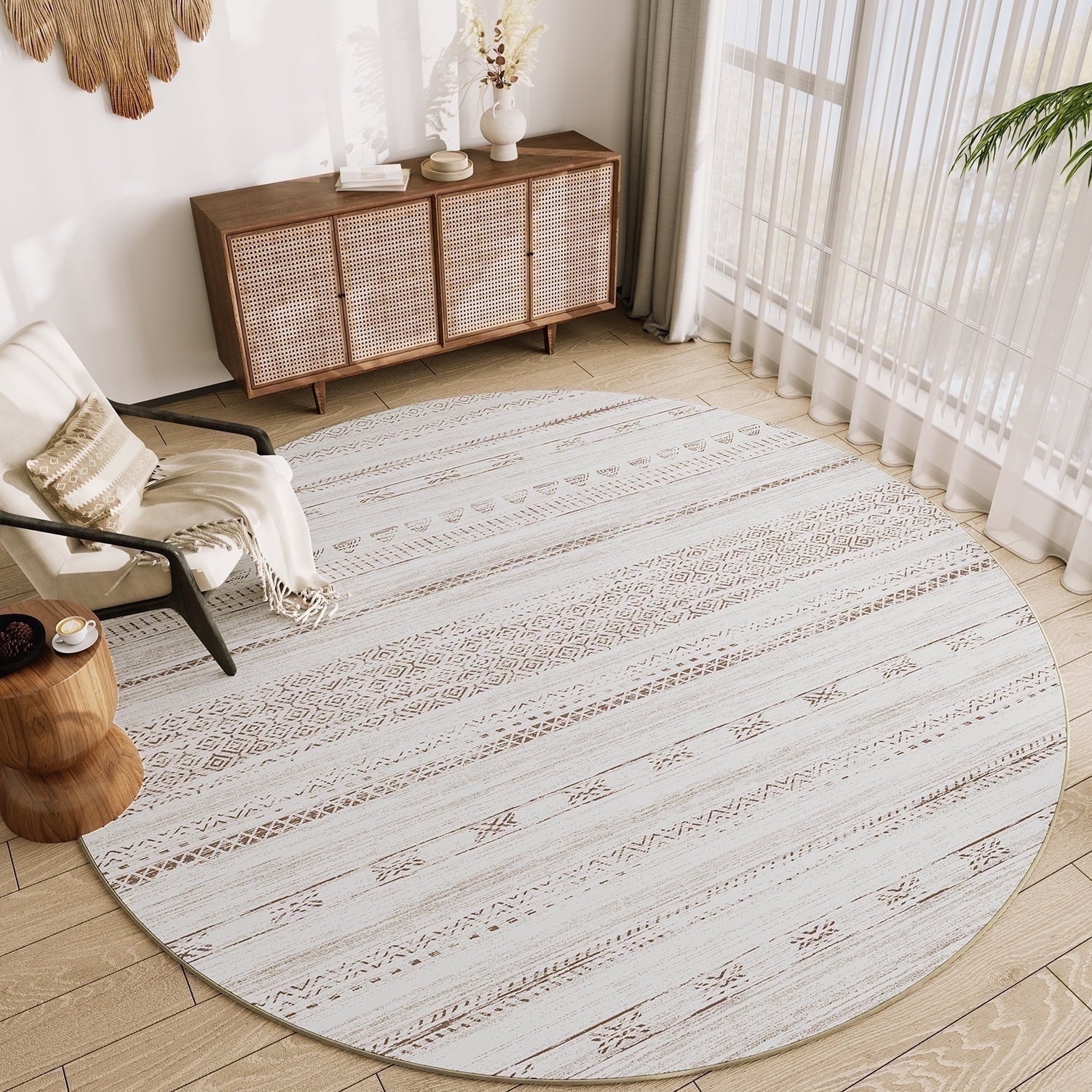 Vunate 5'X7' Area Rugs For Living Room Washable Rugs