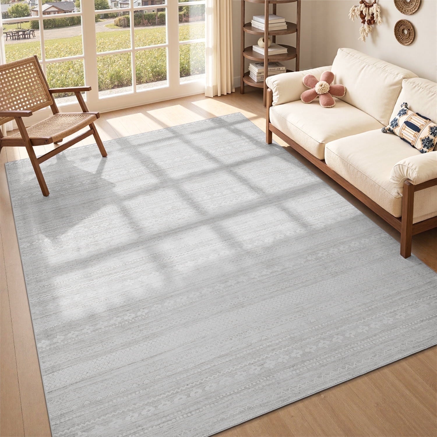 Vunate 5'X7' Area Rugs For Living Room Washable Rugs