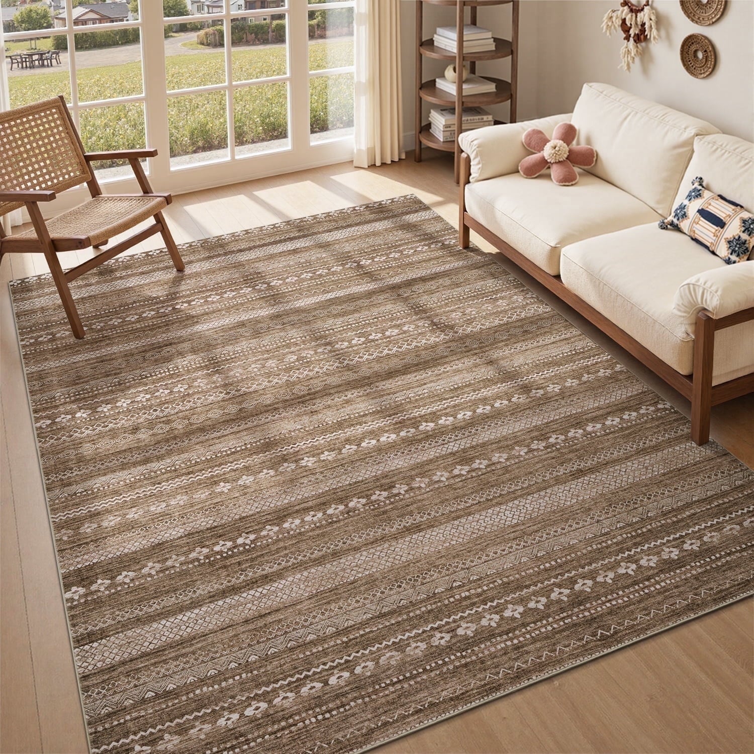 Vunate 5'X7' Area Rugs For Living Room Washable Rugs