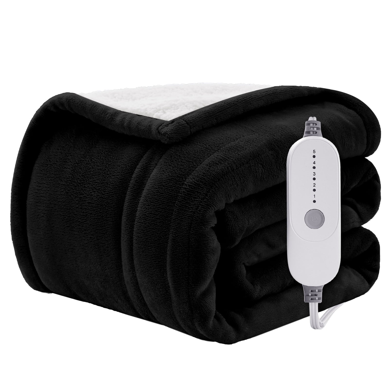 Wishead Electric Heated Blanket Throw Soft Flannel S