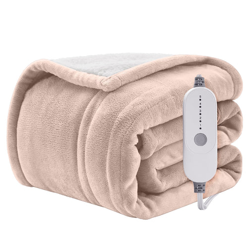 Heated Blanket Throw Soft Flannel S