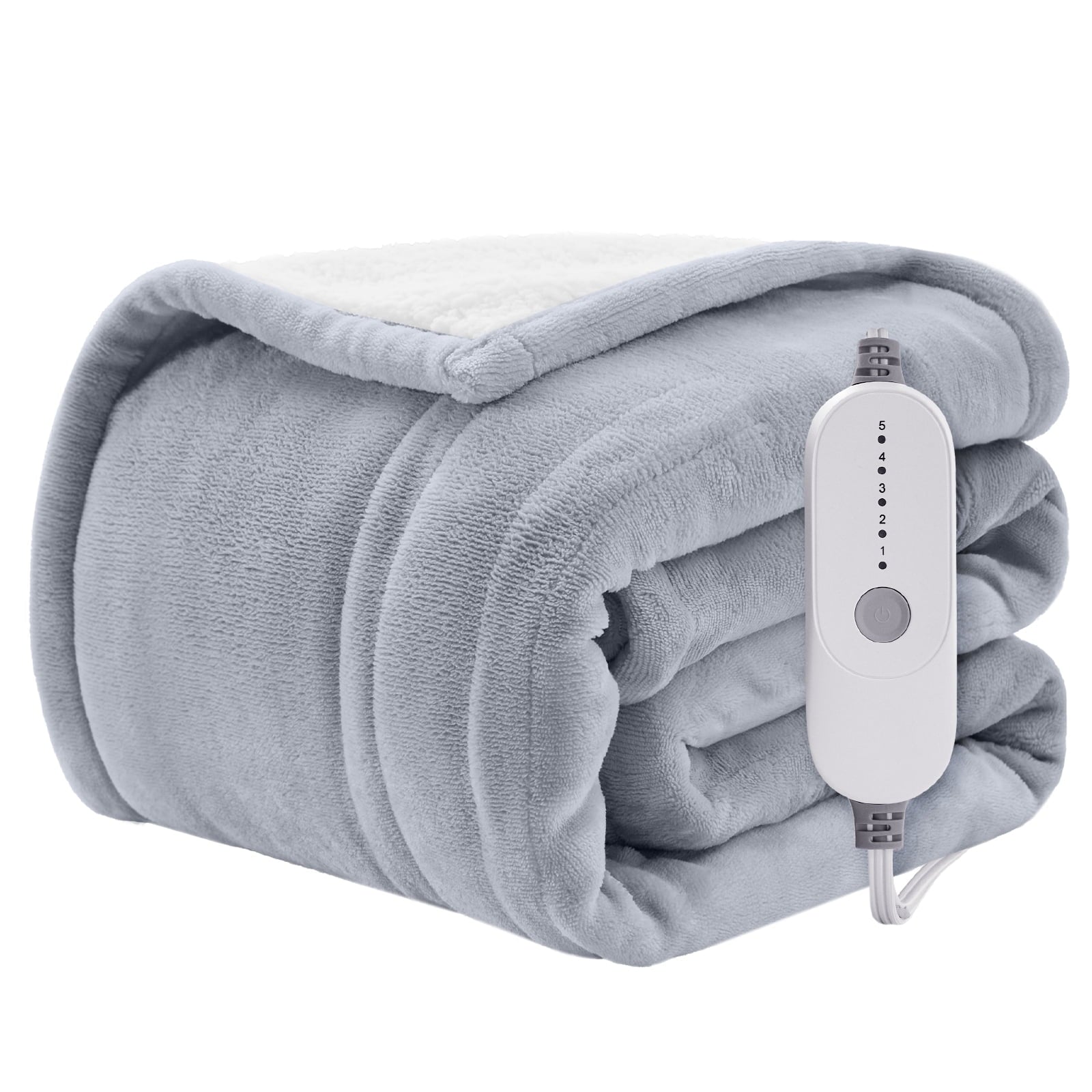 Wishead Electric Heated Blanket Throw Soft Flannel S