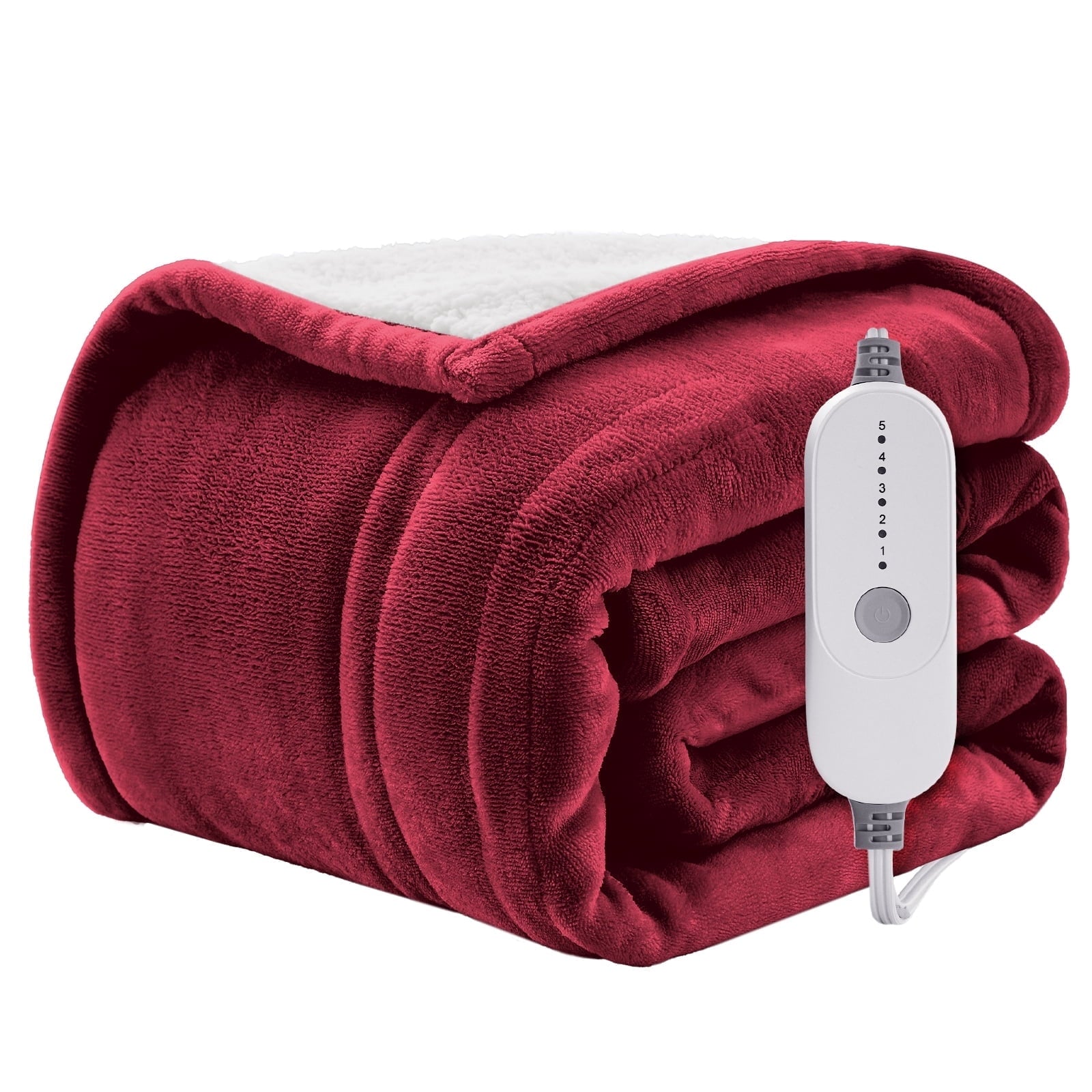 Wishead Electric Heated Blanket Throw Soft Flannel S