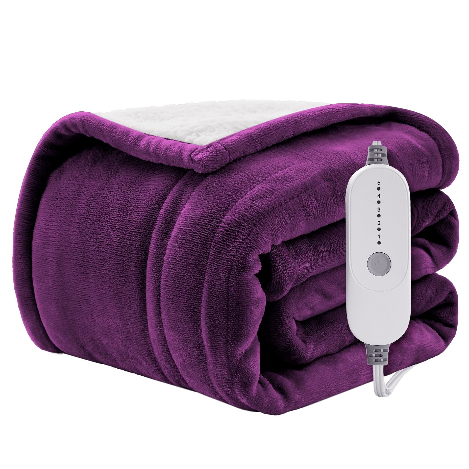 Wishead Electric Heated Blanket Throw Soft Flannel S